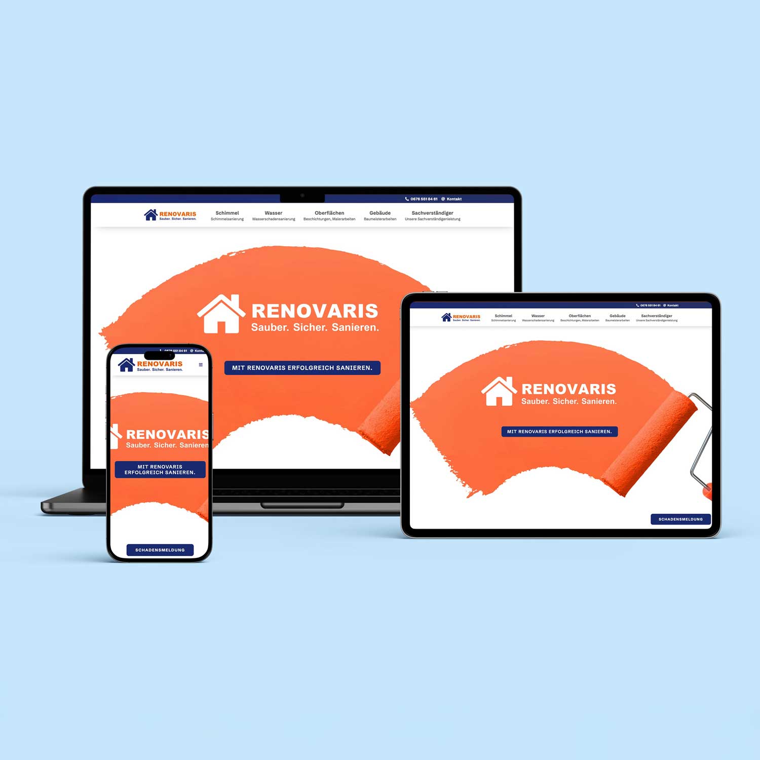Website für Haussanierung Renovaris