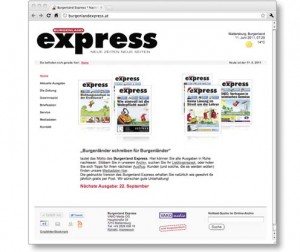 Homepage für den Burenland Express